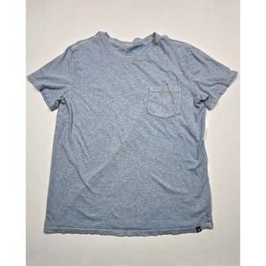 American Eagle Men's‎ Light Blue Pocket T-Shirt Soft Cotton Casual Top